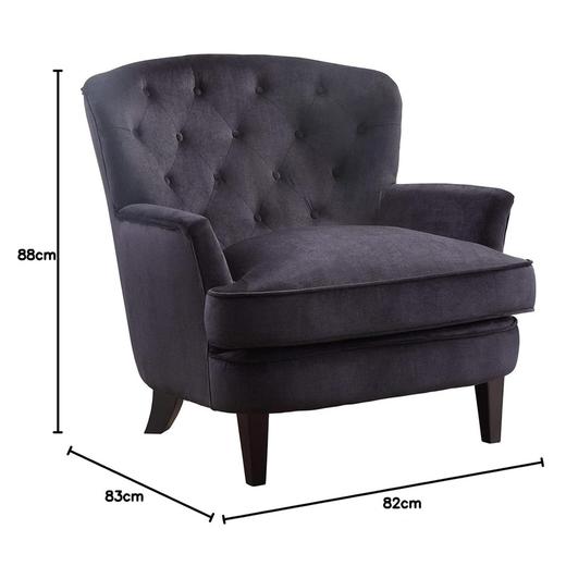 德国Atlantic Home Collection LEO 扶手椅 高品质天鹅绒面料 触感如丝绒般柔软 商品图1