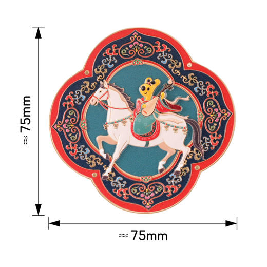 马年团团浮雕随身镜 商品图10