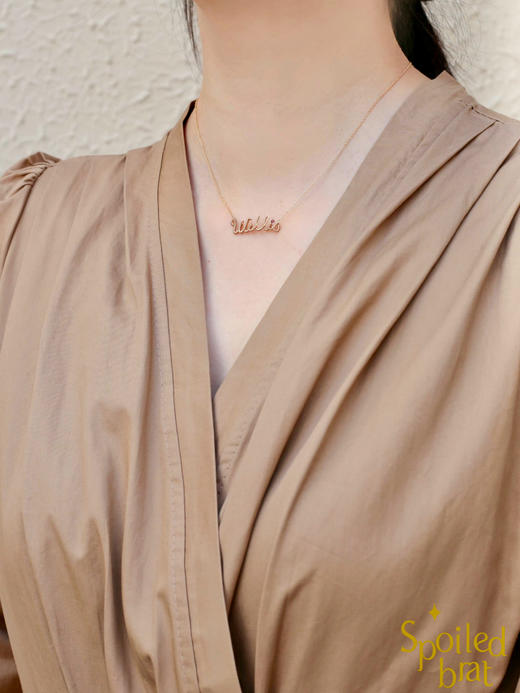 SpoiledBart Jewelry 专属字母链定制 商品图1