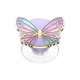 补货架到【梦境花园】梦蝶 POPGRIP泡泡骚手机粘贴式气囊支架 Popout异形系列 紫色 动物