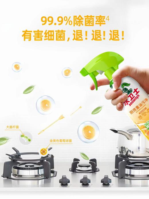 【福利赠品】水卫士厨房重油污净480g*3瓶 商品图2