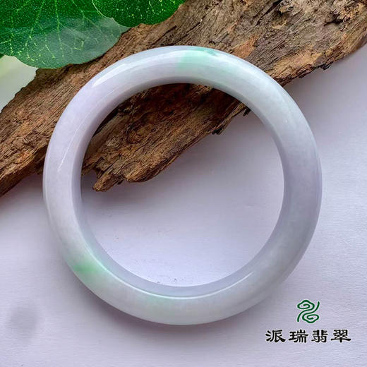 派瑞翡翠 翡翠手镯 糯种 浅紫 商品图2