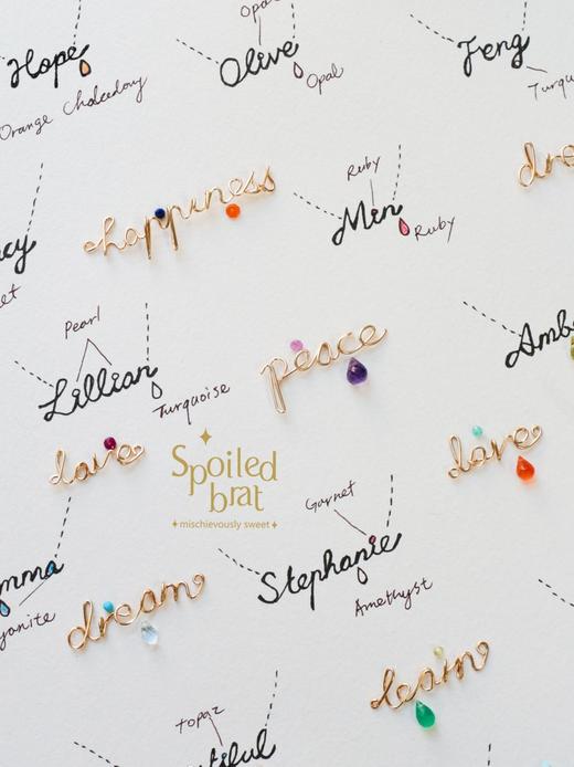 SpoiledBart Jewelry 专属字母链定制 商品图10