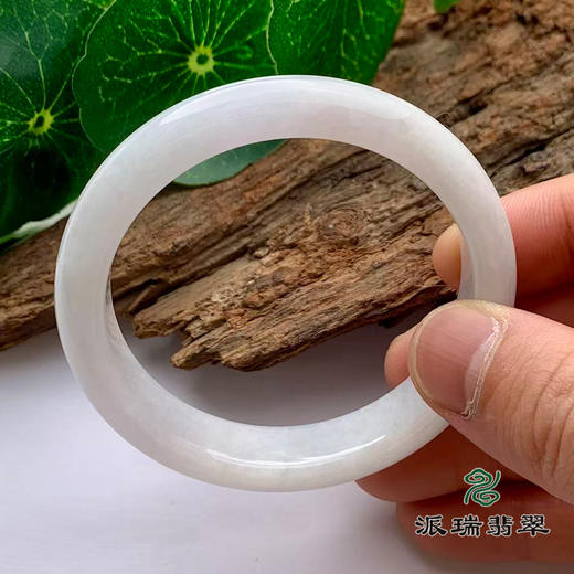 派瑞翡翠 翡翠手镯 糯种 浅紫 商品图3