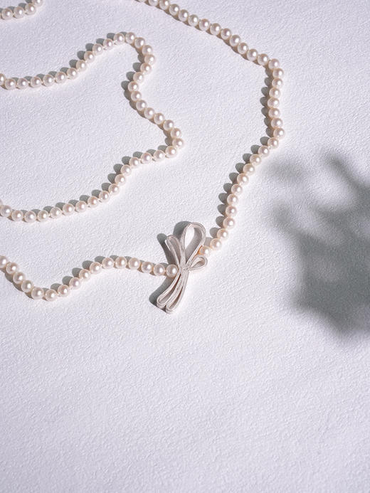 北京仓｜Petra Dömling-Allure-丝带 珍珠 长项链［德国设计师］ 商品图3