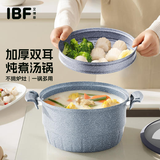 【IBF艾博菲】大釜·超大容量蒸汤锅套装 型号：IBF-250630TG【粤湾】 商品图4