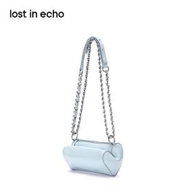 [福利价]lost in echo设计师品牌斜挎包单肩链条皮带装饰圆筒爱心包流浪包
