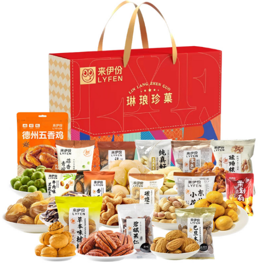 春节礼包-来伊份-琳琅珍果坚果礼盒1418g
