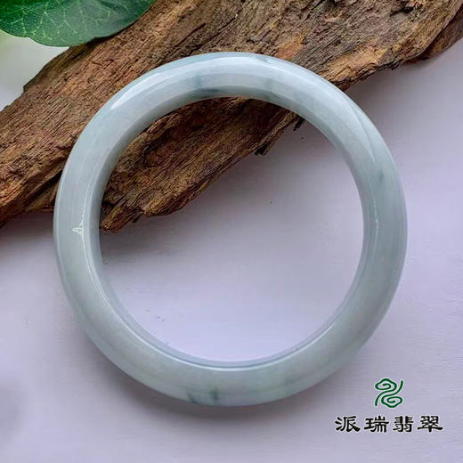 派瑞翡翠 翡翠手镯 糯种 飘花 商品图3