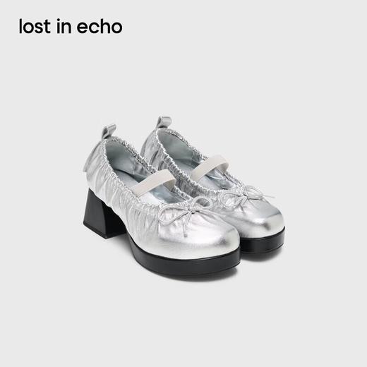 [福利价]lost in echo2025春夏新款时尚复古布洛克厚底增高真皮芭蕾舞鞋女 商品图0