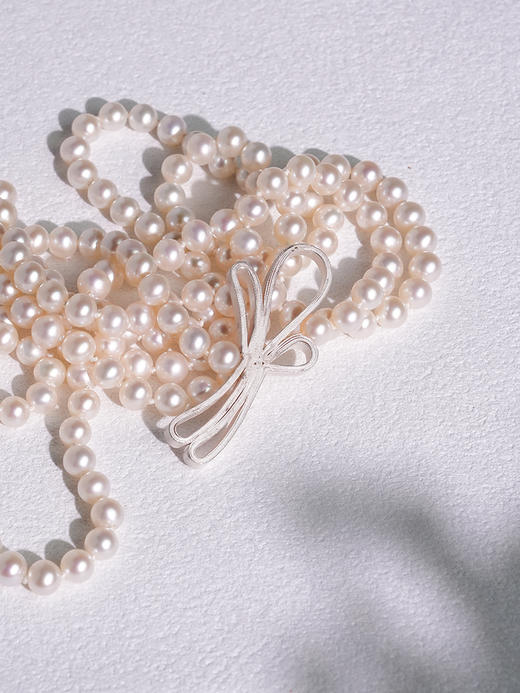 北京仓｜Petra Dömling-Allure-丝带 珍珠 长项链［德国设计师］ 商品图5