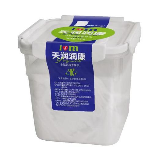 天润润康全脂原味发酵乳 酸奶 1kg/桶 家庭装 商品图2