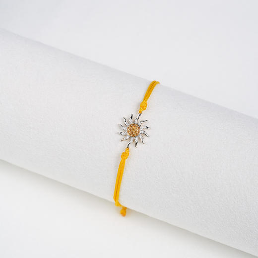 北京仓｜Yvonne Leon-Solar Signet-钻石 黄水晶 黄绳 手链［法国设计师］ 商品图1