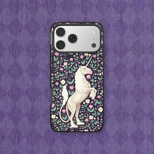 【梦境花园】独角兽再现 POPCASE手机壳 MagSafe Popcase磁吸款 黑色 iPhone17/16/15/14/13 商品图1