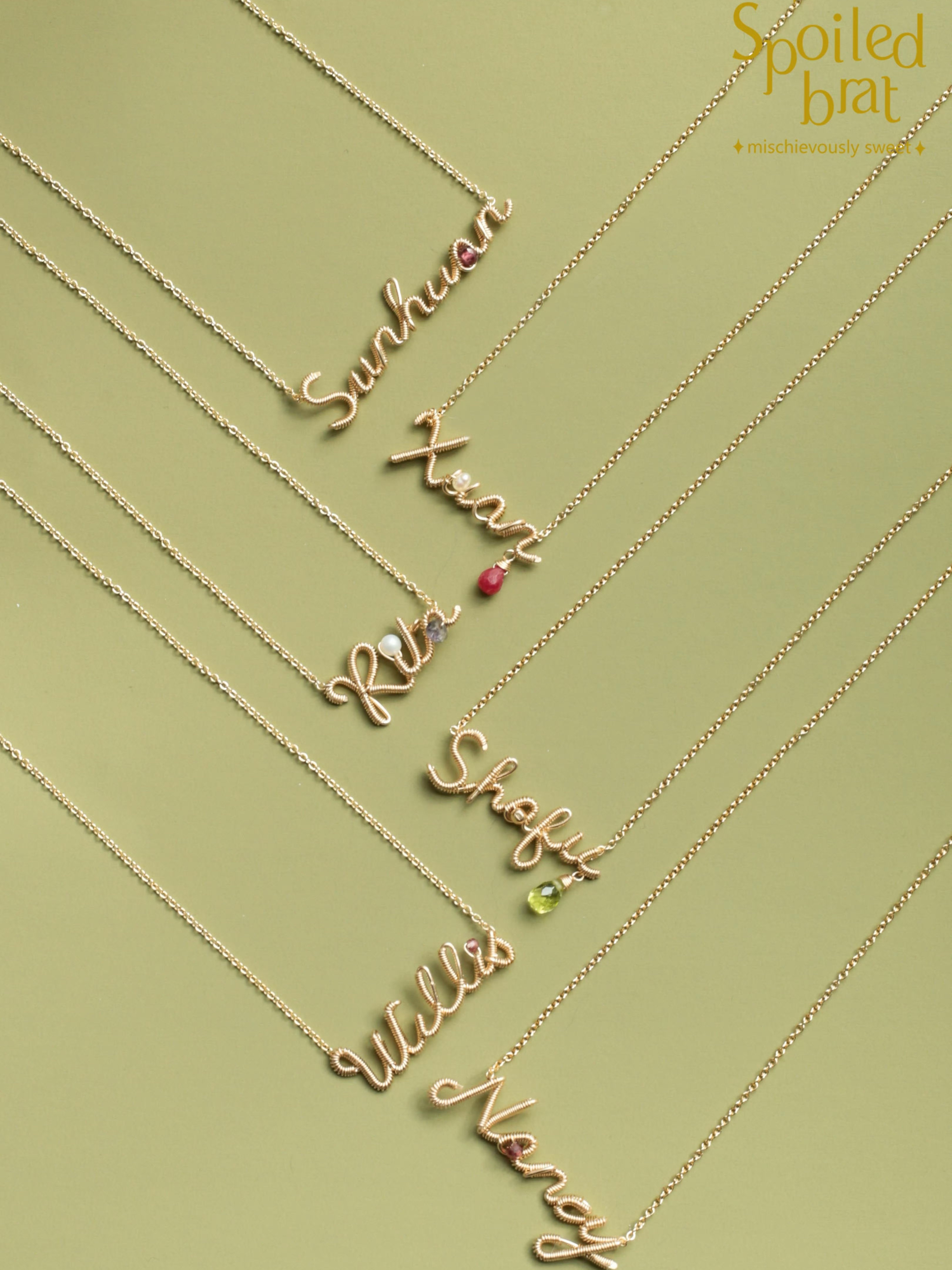 SpoiledBart Jewelry 专属字母链定制
