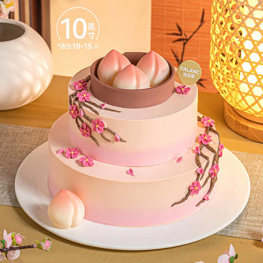 【春满桃园】花开五瓣，各寓一福 慕斯夹心蛋糕 商品图6