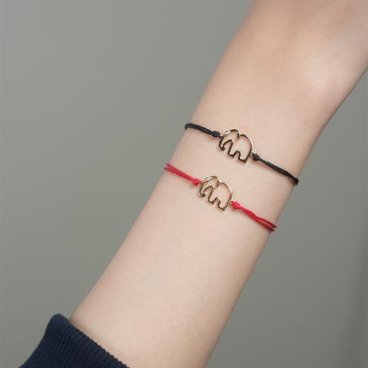 北京仓｜Yvonne Leon-Elephant-小金象 红绳 手链［法国设计师］ 商品图4