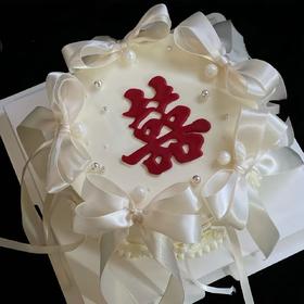 【喜事将近】简约ins风订婚纪念日蛋糕