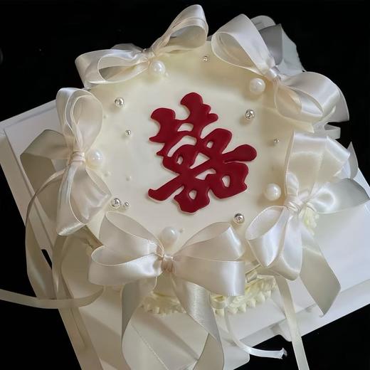 【喜事将近】简约ins风订婚纪念日蛋糕 商品图0