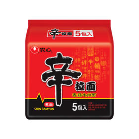 农心香菇牛肉拉面（120g*5袋）