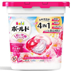 [日本产]宝洁4D洗衣凝珠玫瑰11粒보르도 캡술세제 유연제 로즈 블라썸