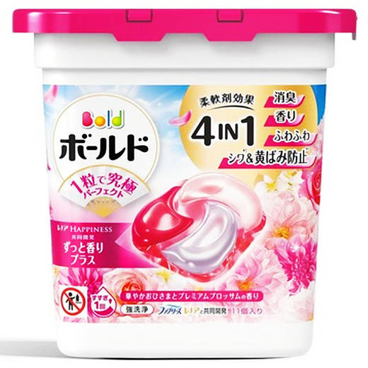 [日本产]宝洁4D洗衣凝珠玫瑰11粒보르도 캡술세제 유연제 로즈 블라썸 商品图0