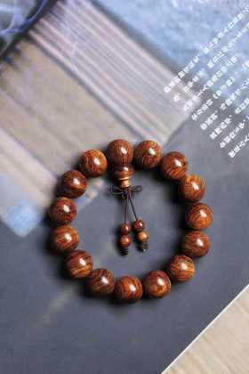 1.5海黄虎皮纹 手串6373