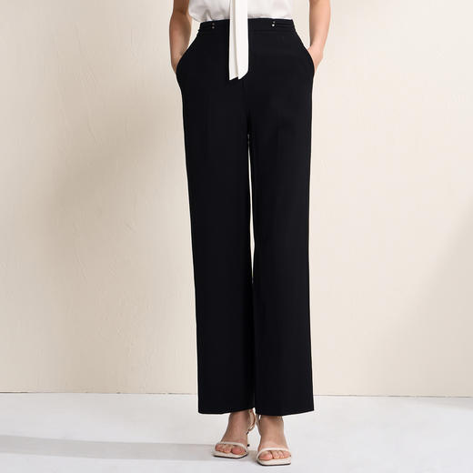 EITIE爱特爱气质修身微喇显瘦通勤西装裤春季新款8105813 商品图4