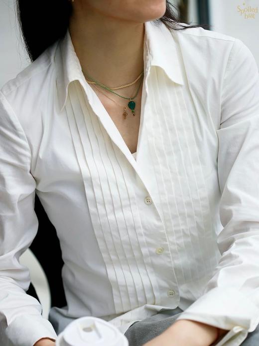 SpoiledBrat Jewelry18K金绿玉髓 沙佛莱石 碧玺吊坠项链 商品图2