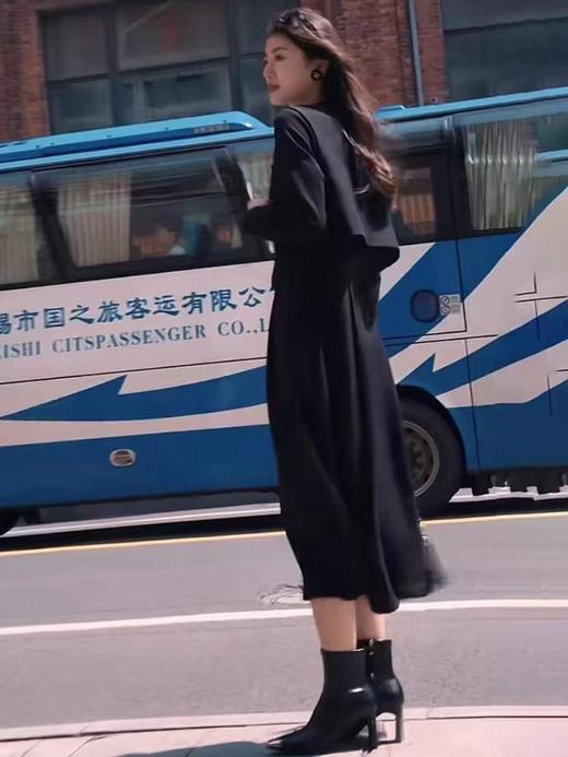 【套装系列】斜纹～两件套连衣裙➕马甲套装-喜出 商品图1