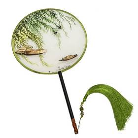 双面刺绣团扇D20（图案随机）