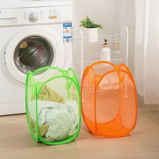 可折叠手提式脏衣篮 玩具收纳筐 26*26*48cm 商品图1