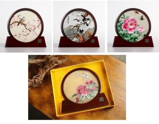 花语双面绣摆件（图案随机） 商品图1