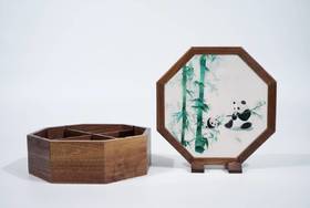 湘绣果盒（图案随机）