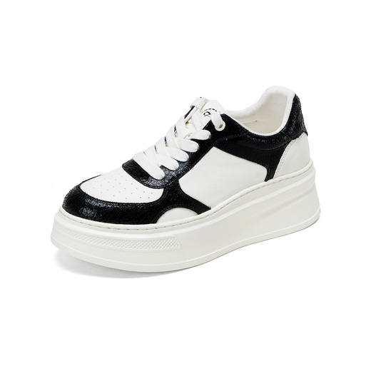 Westory2026年春季厚底牛皮小白鞋百搭休闲运动鞋深口单鞋S26AM50701 商品图12