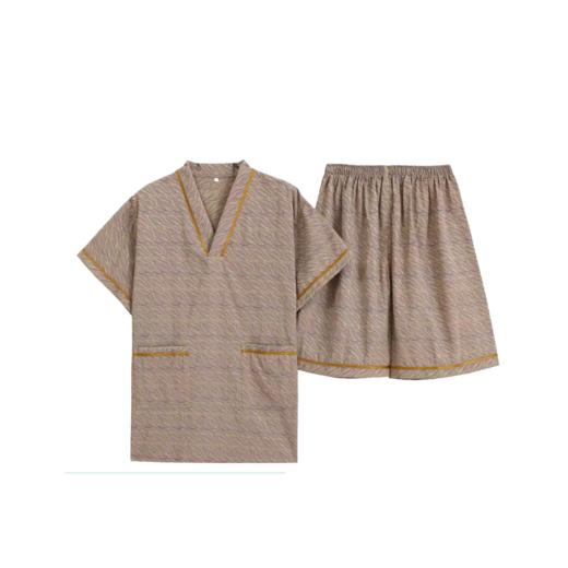 涤棉桑拿服  套头款 男士桑拿服 一次性桑拿服 男士套头款 商品图0