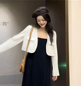 【清仓-不支持退货】（微脏）套装-吊带裙➕小外套外套-喜出