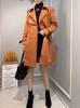 【自营】【外套系列】爱马仕橙中长质感风衣外套-喜出 商品缩略图0