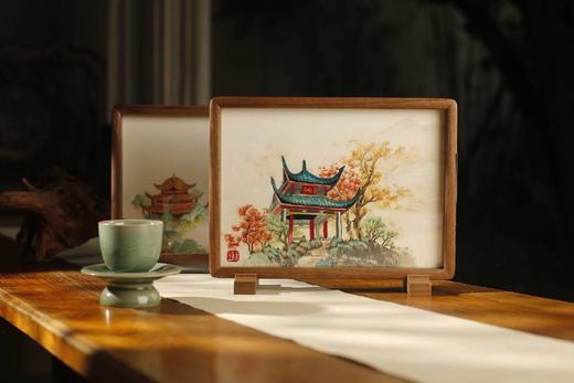 湖湘盛景单面绣摆件（图案随机） 商品图0