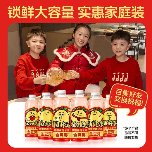 金豆芽金银花柚子汁1L 商品图3