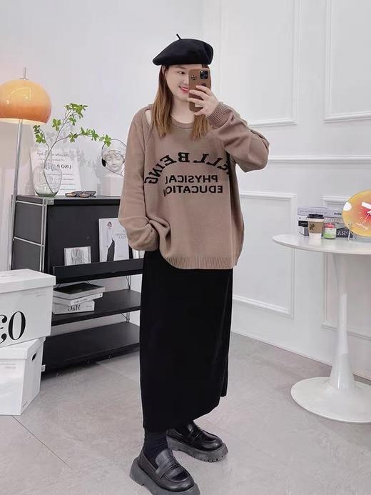 【自营】1.22限时秒杀！不支持退货 灯芯绒后开叉松紧腰半身裙-喜出 商品图1