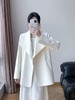 【外套系列】（微脏～无腰带）大翻领白色单件外套-喜出 商品缩略图1
