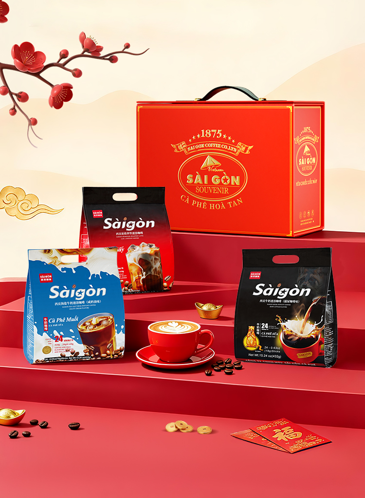 【限时送礼盒】猫屎咖啡味/炭烧拿铁咖啡/海盐牛奶咖啡组合装共72杯，礼盒默认发橘色