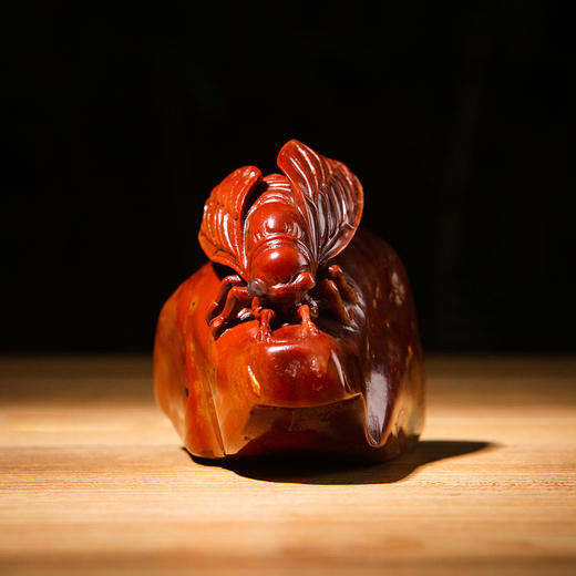 寿山石老料雕“蝉”摆件/镇纸 商品图5