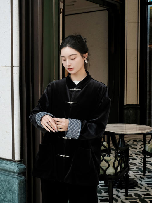 东方境X郭培 | 招财进宝丝绒新中式外套 商品图1