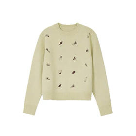 假日蔬菜套头毛衣