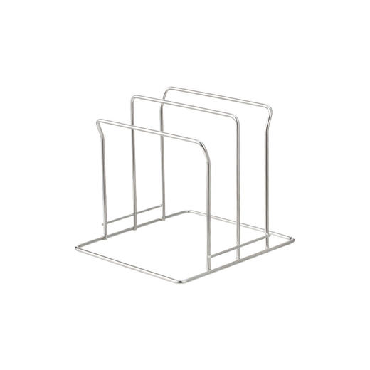 【多样屋专柜】霜山304不锈钢砧板架两格宽座厨房置物架锅盖收纳架 商品图1