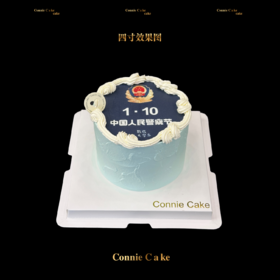 守护的甜章·警察节蛋糕