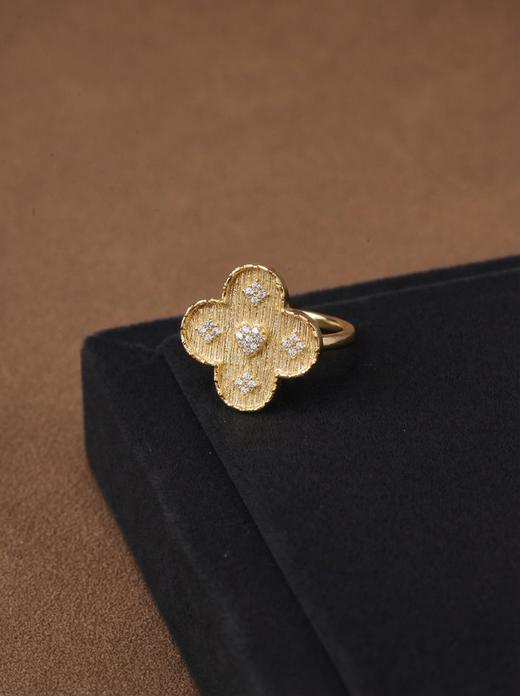 北京仓｜Diaperis Paris-GARDENIA-栀子花 金色 锆石 戒指［法国设计师］ 商品图0