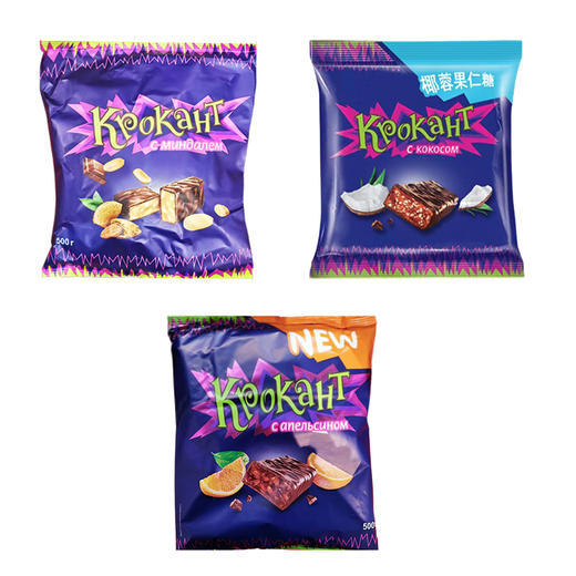 俄罗斯进口KDV巧克力夹心糖500g【紫皮糖】多口味 商品图5